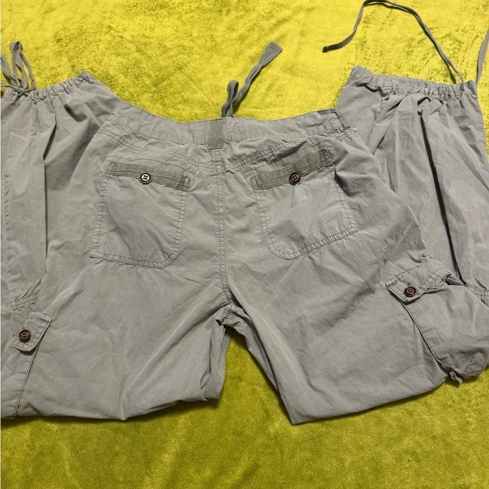 WNS Anthropology Pilcro Green Moss Cargo Utility Pant Sz 29 EUC - Picture 3 of 9